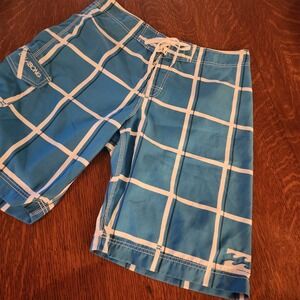 Billabong Swim Board Shorts Trunks Size 34 Blue Turquoise Beach Boardshorts Surf